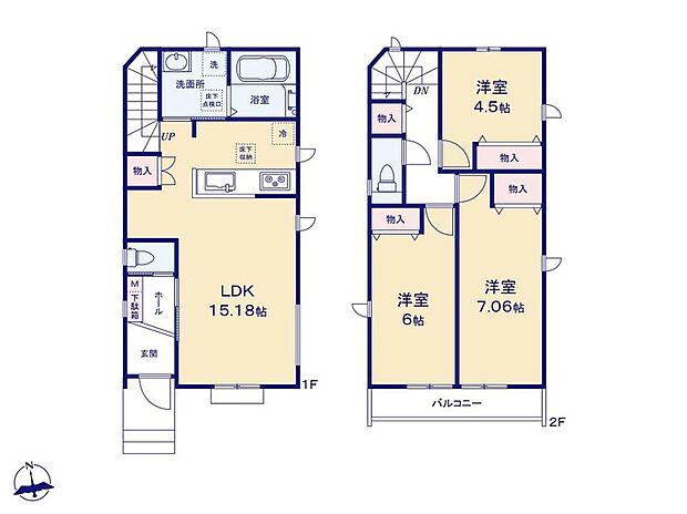 (A号棟)、価格5480万円、3LDK、土地面積100.81m2、建物面積80.21m2