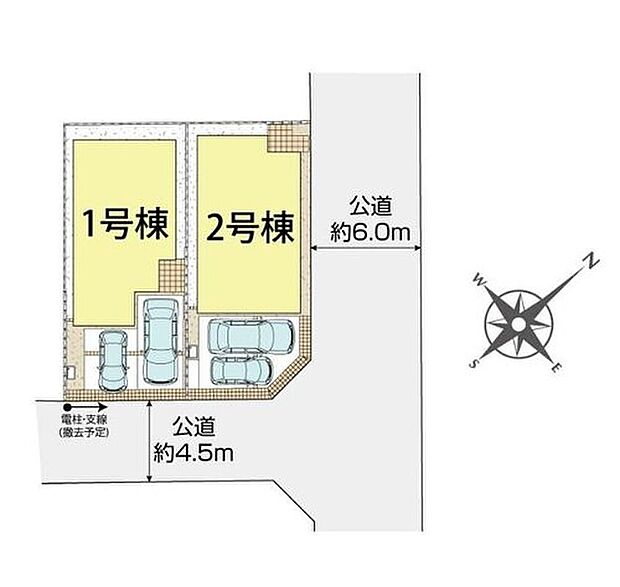 【全体区画図】カースペース2台分確保♪※車種による
落ち着いた住環境が魅力☆商業施設や公共施設も徒歩圏内で利便性良好!