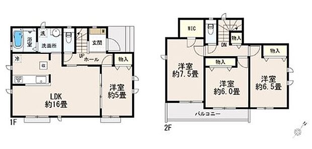 【4LDK】全居室南向きの明るいお住まい♪対面キッチンからはLDK全体を見渡せます！
水周り集中設計で家事動線がスムーズ◎
寝室にはWIC完備で季節物のお洋服もたっぷり収納できます♪