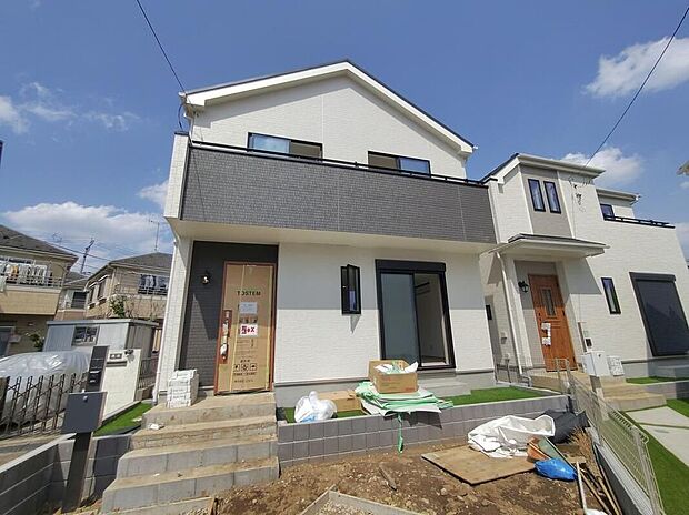 【現地外観写真】(A号棟)JR南武線「谷保」駅徒歩10分♪低層住居専用地域の落ち着いた立地で、子育てにも最適です。現地をご覧いただきながら、住まいの夢をお聞かせください。