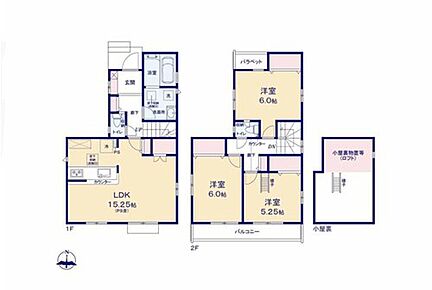 開放感あふれる3面採光のリビング♪
全居室収納、6帖のロフト付きでお部屋スッキリ！
2部屋から出入り可能な続きバルコニーでお洗濯も快適◎ 