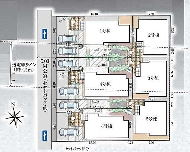 【全体区画図】〇カースペースあり☆
〇南向き物件で日当たり良好♪
〇LDK15帖以上☆