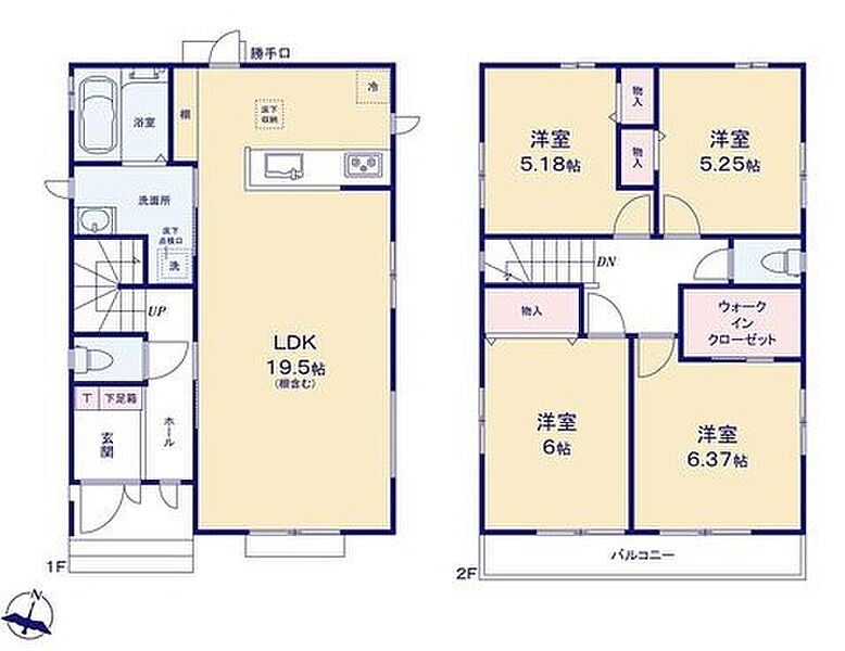 (2-A号棟)、価格3490万円、4LDK、土地面積132.25m2、建物面積100.19m2