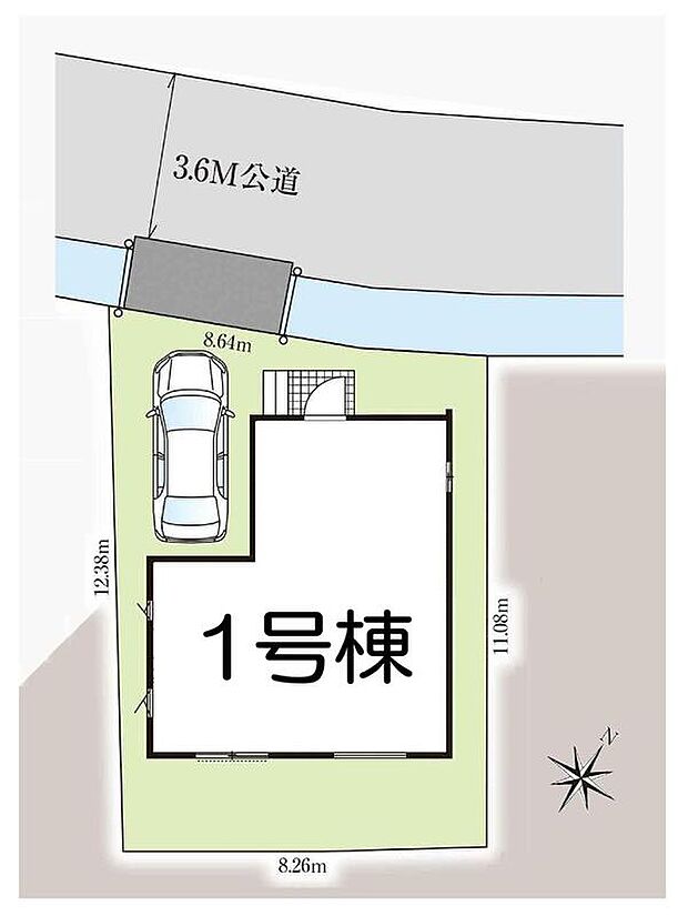≪全体区画図≫
カースペース1台分♪