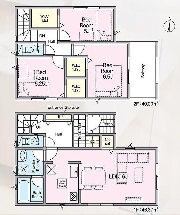 (1号棟)、価格3588万円、3LDK、土地面積99.29m2、建物面積86.46m2
