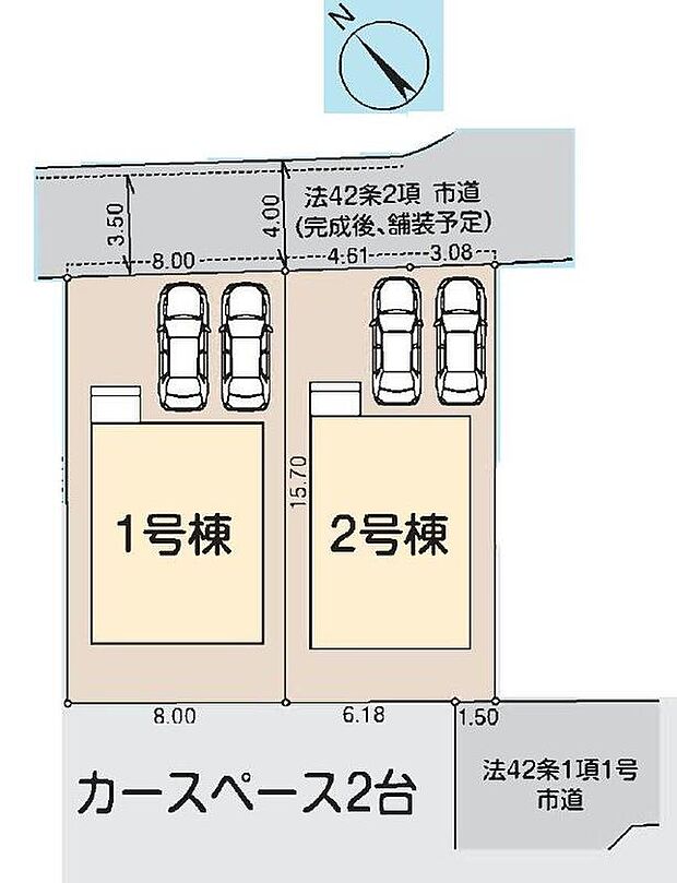 閑静な住宅地☆駐車スペースは２台分♪
