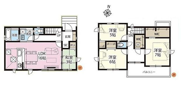 (1号棟)、価格3899万円、4LDK、土地面積202.38m2、建物面積97.7m2