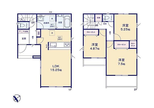 (1号棟)、価格3499万円、3LDK、土地面積103.04m2、建物面積82.18m2