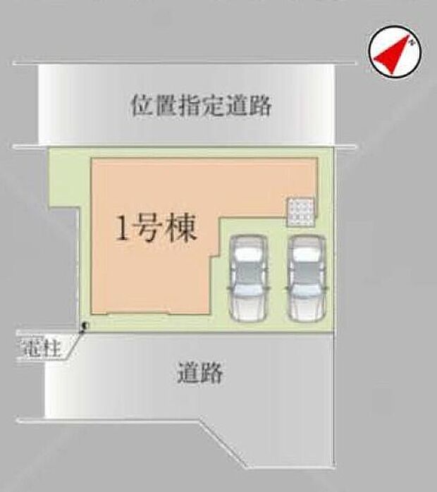 閑静な住宅地☆カースペースは2台分ご用意。空いたスペースは駐輪場としてもお使いいただけます◎