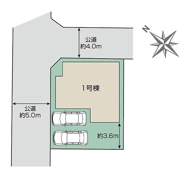 閑静な住宅地☆カースペースは2台分ご用意。空いたスペースは駐輪場としてもお使いいただけます◎