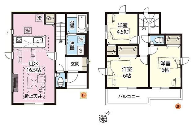 (1号棟)、価格2690万円、3LDK、土地面積101.73m2、建物面積80.32m2