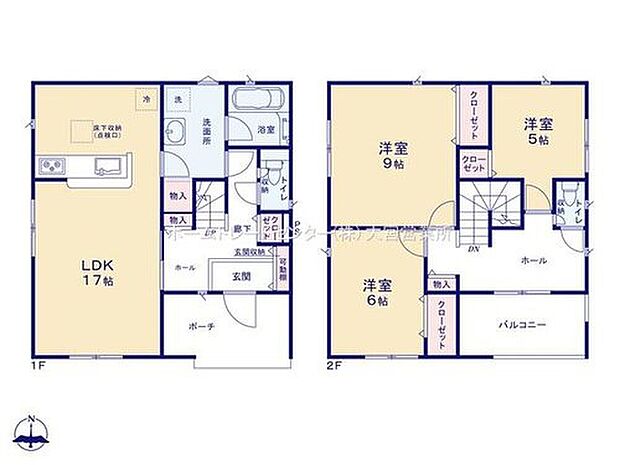 【3LDK】効率的でストレスのない家事動線。水回りが集中しており移動がスムーズです♪
通常よりも広々としたルーフバルコニー♪南向きで陽当りもバツグンです♪