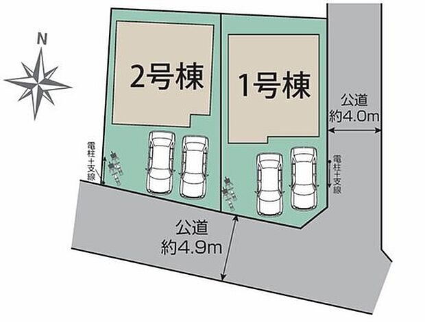 【全体区画図】閑静な住宅地☆カースペースは2台分ご用意。空いたスペースは駐輪場としてもお使いいただけます◎
スーパー、ドラッグストアなどが併設された便利なショッピングモールまで徒歩9分♪