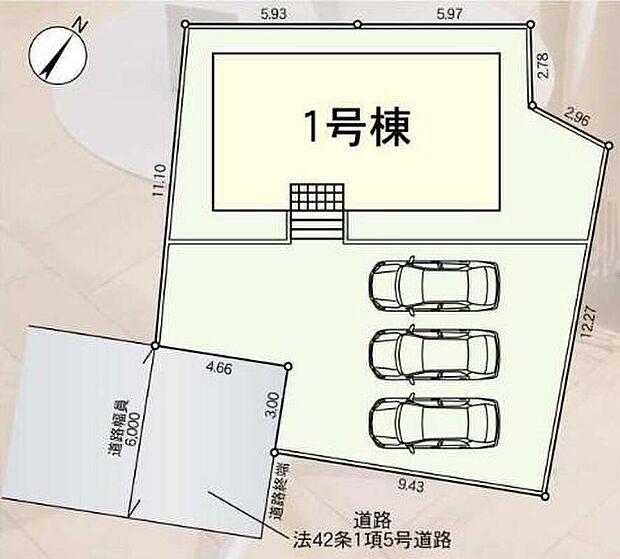 【全体区画図】閑静な住宅地☆カースペースご用意。空いたスペースは駐輪場としてもお使いいただけます◎