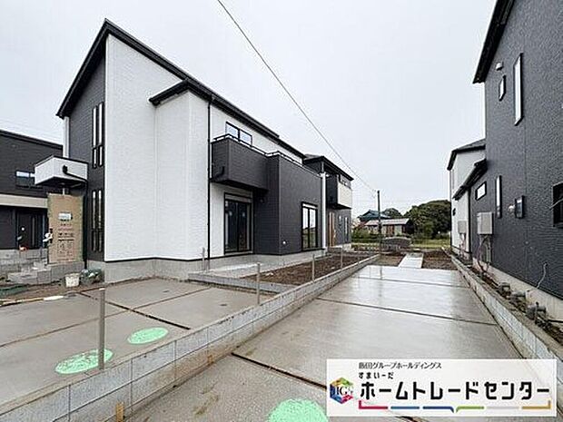 【現地外観写真】◆資料送付・ご見学即対応!建物完成しておりますので、室内ご内覧いただけます♪ご不明点等、スタッフがしっかりと説明させていただきますので、安心して現地をご覧ください♪