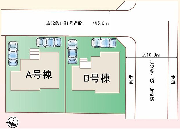 全2棟 新築分譲住宅です☆
「ゆとりある落ち着いた暮らし」を叶えます♪