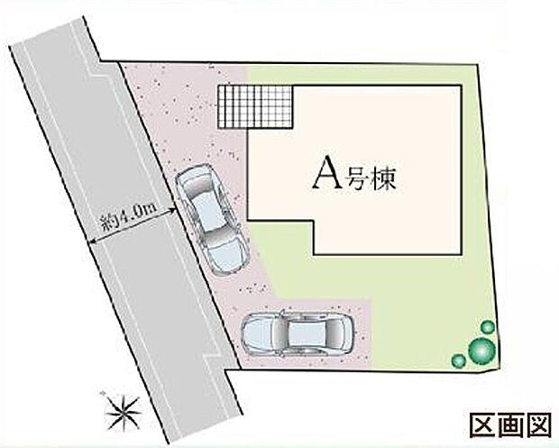 【全体区画図】限定１棟　新築分譲住宅です！
敷地形状を最大限に活かしたプランニングで快適な新生活を始められます♪