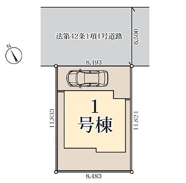 【全体区画図】限定1棟 新築分譲住宅です!
北東側6.5m公道に面します。
穏やかな雰囲気漂う街並み、ゆったりお過ごしいただけます♪