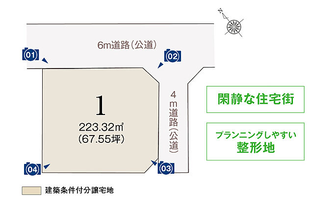 ホームズ コモンステージ野木西口ii 建築条件付土地 下都賀郡野木町 ｊｒ宇都宮線野木駅より徒歩9分の土地 分譲地