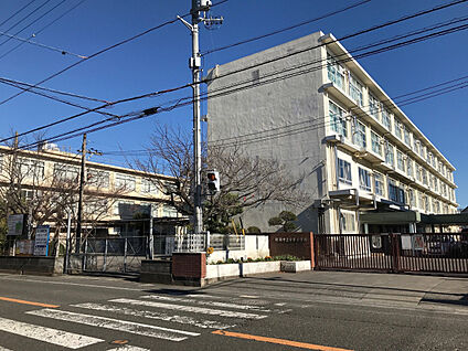 安東小学校 現地から900m。(徒歩12分。)