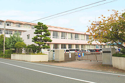 浜松市立入野小学校 現地から1300m。(徒歩17分。)