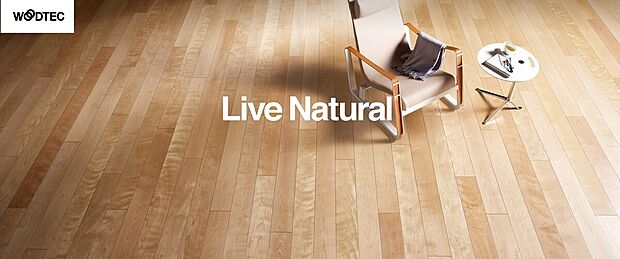 【床材】6種類のカラーをご選択いただけます。天然木本来の風合い、表情、その魅力を最大限に引き出すことにこだわった、思わず触れたくなるような木肌感が魅力です。