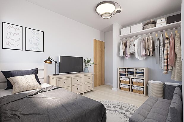 洋室収納(イメージ画像)居室に収納を設けたっぷり収納。こだわりの自分の部屋に仕上げられます。※イメージの為実際と異なる場合があります。