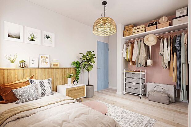 洋室（イメージ画像）居室にも収納スペースがあるのでお洋服もすっきり。※イメージの為実際と異なる場合があります。