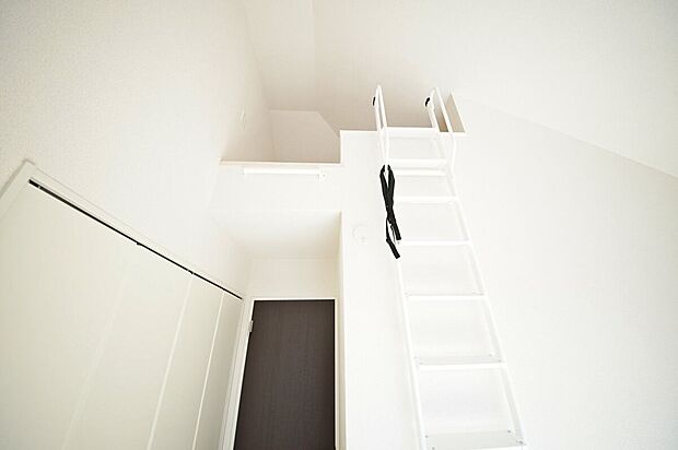 収納としてはもちろん、子供たちの秘密基地にもなりそうなロフト