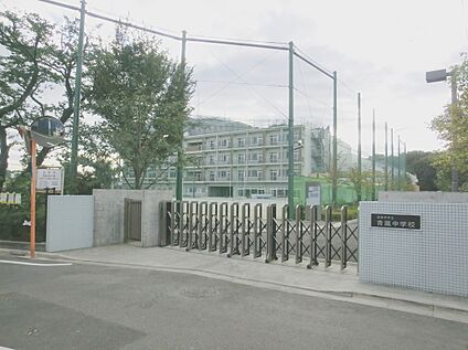 青嵐中学校 約1100m