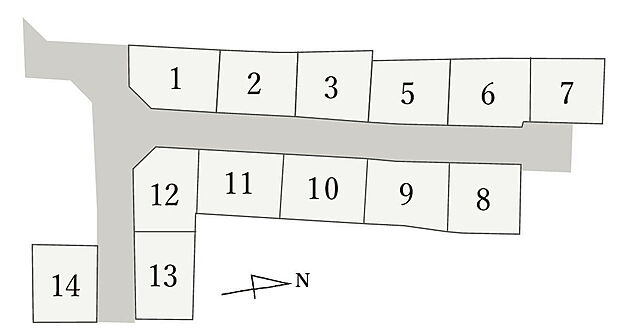  「全13邸が立ち並ぶ、統一感ある建売街区」
駅まで徒歩2分。ぐるっと回れる家事動線に、時短を叶える最新設備。13邸の駅前スマートタウン。