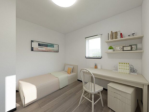 【【イメージパース】】シンプルにデザインされた室内。自由度が高いので家具やレイアウトでお好みの空間を創り上げられます　※イメージパース