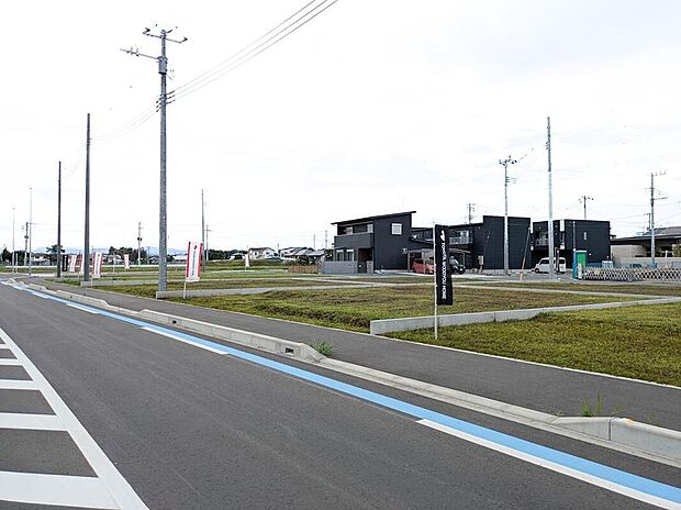 48街区/60坪台~80坪台のゆとりある敷地の街区です。平屋+駐車場も取れる広さなので多彩なプランに対応できます。