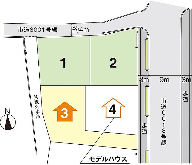 (No.3)
・最寄りのコンビニまで530m(最長)、スーパーまで1130m(最長)でお買い物も便利
・太陽光発電3.192kw搭載