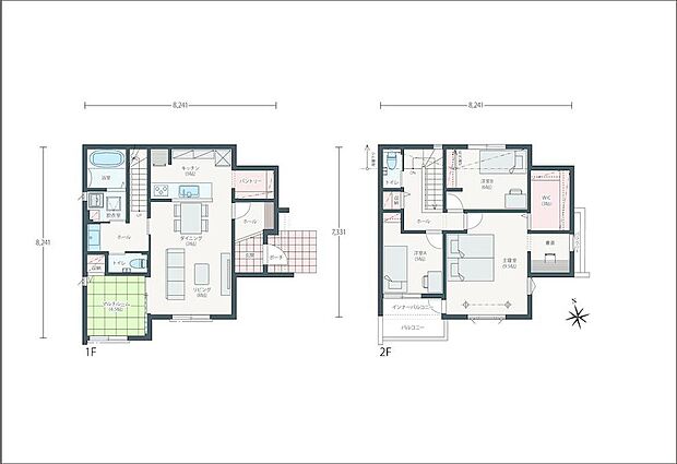 (No.2)、価格3750万円、4LDK、土地面積189.31m2、建物面積114.61m2