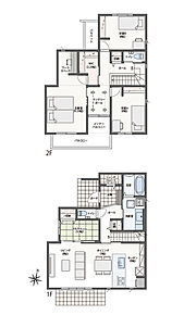 【おひさまエコキュート搭載】
家族時間も、自分時間も。
多彩に使えるセカンドルームと書斎空間のある住まい。
（2026年5月末完成予定） 
