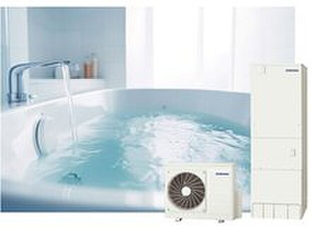 【おひさまエコキュート】おひさまエコキュートは太陽光の余剰電力を利用し、昼間に湧き上げ運転を行い電力の自家消費を促進。CO2排出量も削減し電気代も節約する、家計にやさしい給湯器です。