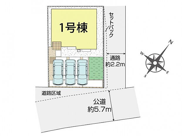 富士宮市北町1棟 区画図