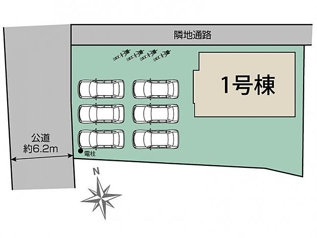 富士宮市宝町1棟 区画図