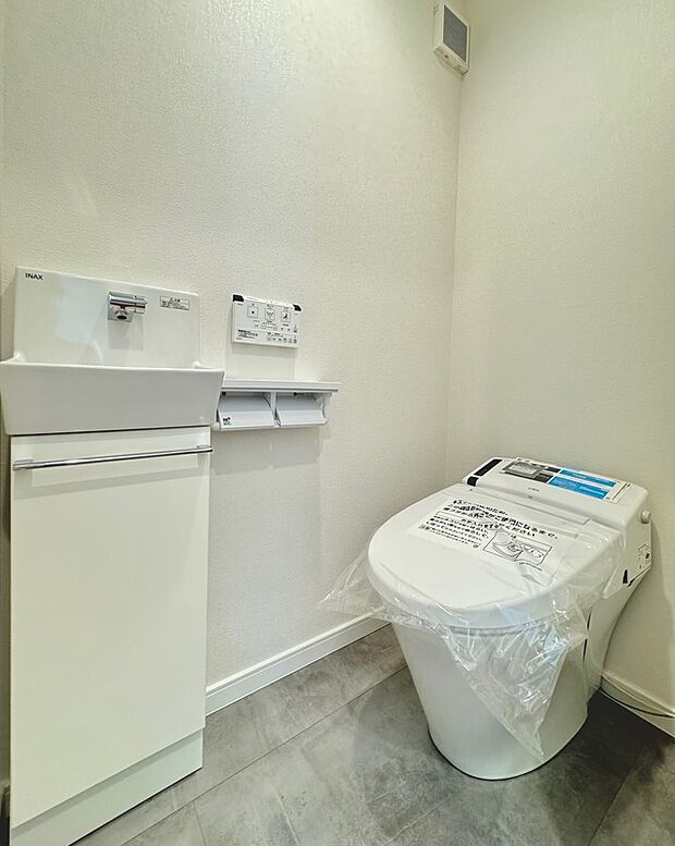 【トイレ(同一仕様)】独立水栓を1か所標準で設置させて頂きます。