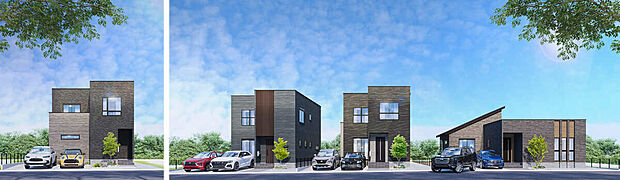 街並完成予想図(1号地・2号地・3号地・4号地)】
愛野駅徒歩9分の便利な立地に堂々タマタウンシリーズが新登場!教育施設が徒歩圏内のお子様の通学も安心の立地。ご家族みんなが住み心地の良い住環境です。