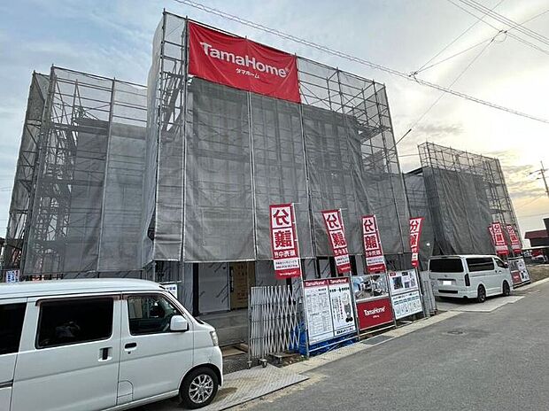 上棟後の2号地からの写真です。