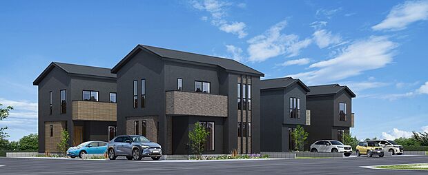 ■凹凸のある外観は、日の当たり具合で表情を変えます
■注文住宅と見紛う程の重厚感を現地で体感ください