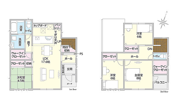 タマタウン田島II1号地　間取り図