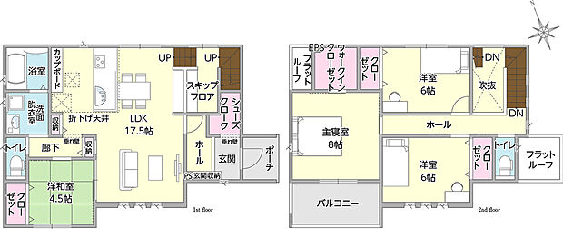 タマタウン小郡下郷V1号地 間取図