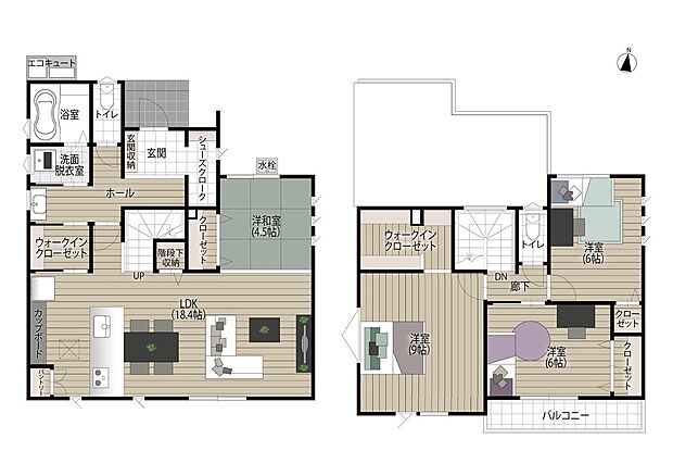 タマタウン福山御幸II1号地_間取図