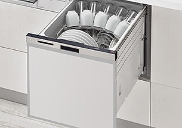 【【食器洗浄機】】キッチンにはビルトイン型の食洗器を搭載！！食器を入れてボタンを押せば乾燥まで自動で手伝ってくれます！！今までお皿洗いに使っていた時間を自由な時間としてお使いください♪