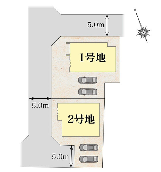 タマタウン川島東町　区画図