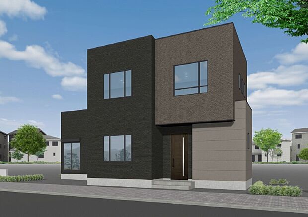 【【2号地完成予想図】】クロークとSCLを隣接させることで、お出かけの際の身支度もスムーズに行えます!キッチンには重い物の出し入れやゴミ捨ての際に便利な勝手口を設けました。