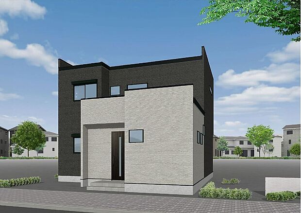 【タマタウン福山御幸II1号地_外観パース】※完成イメージ図になります。